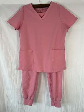 Mandala Peony Equa-Tek Stretch Jogger Scrub Set Top S/Bottom MP